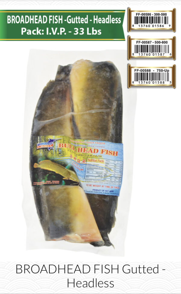 BROADHEAD FISH - Gutted - Headless Pack 33 Lbs