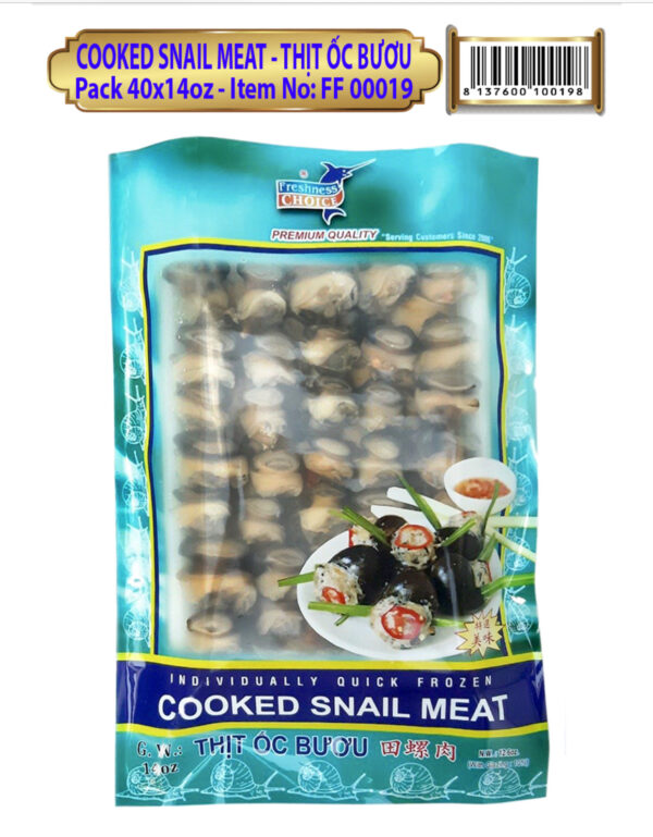 FF 00019 COOKED SNAIL MEAT - Thịt ốc bươu Pack 40x14oz